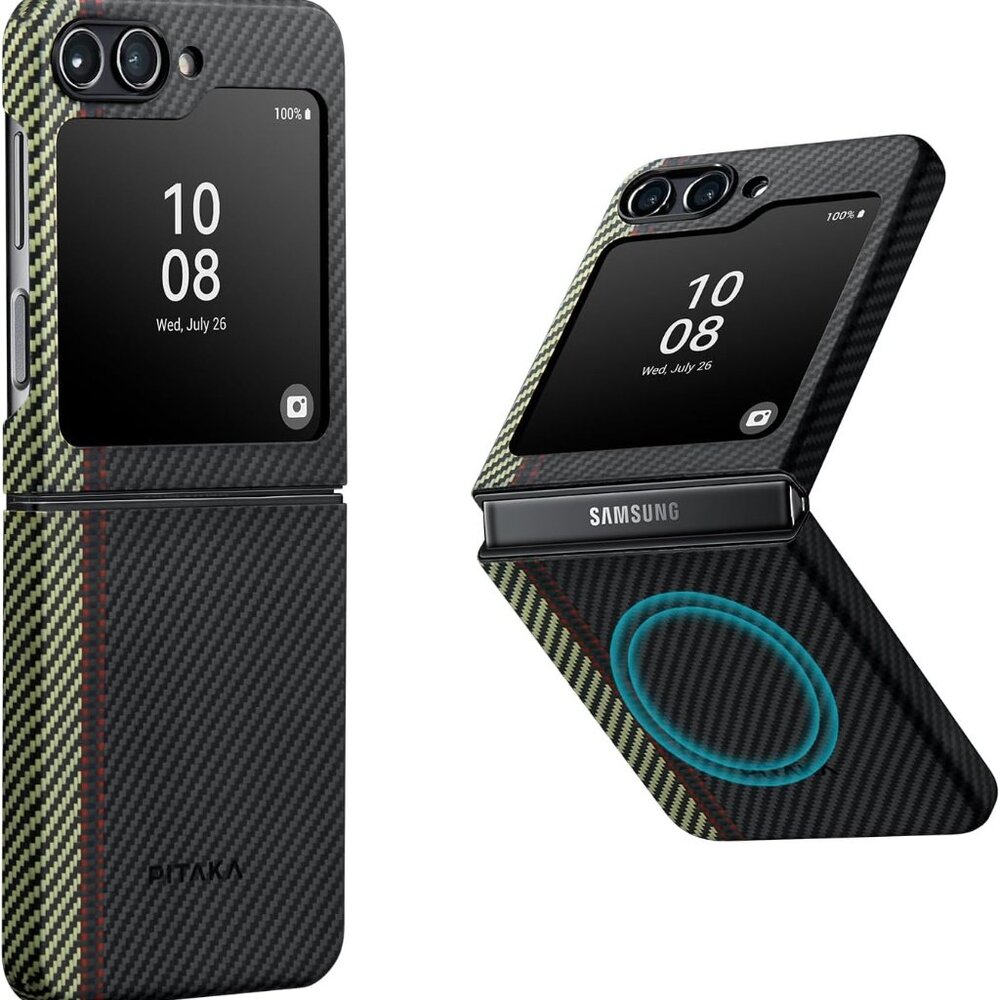 💯 Genuine📱PITAKA📱 MagEZ Case 3 for Z Flip 5 Compatible with MagSafe, Overture